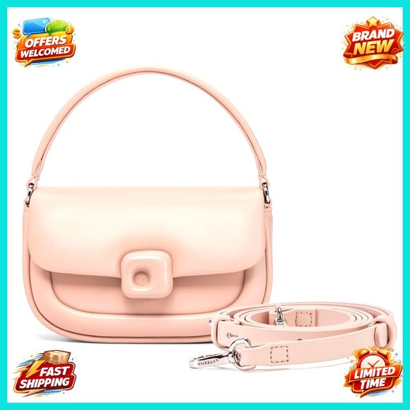 Genuine Leather Mini Crossbody Bag Adjustable Strap Cute Chic Shoulder Purse